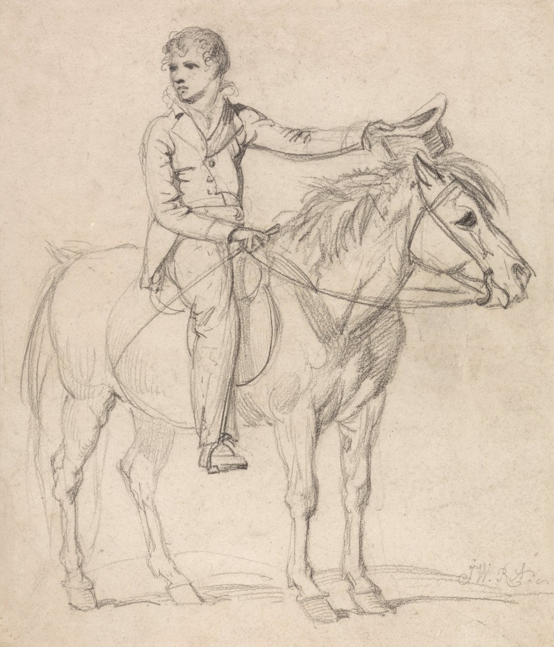 Lord Stanhope (senare earl av Chesterfield) som pojke, ridande på en ponny av James Ward