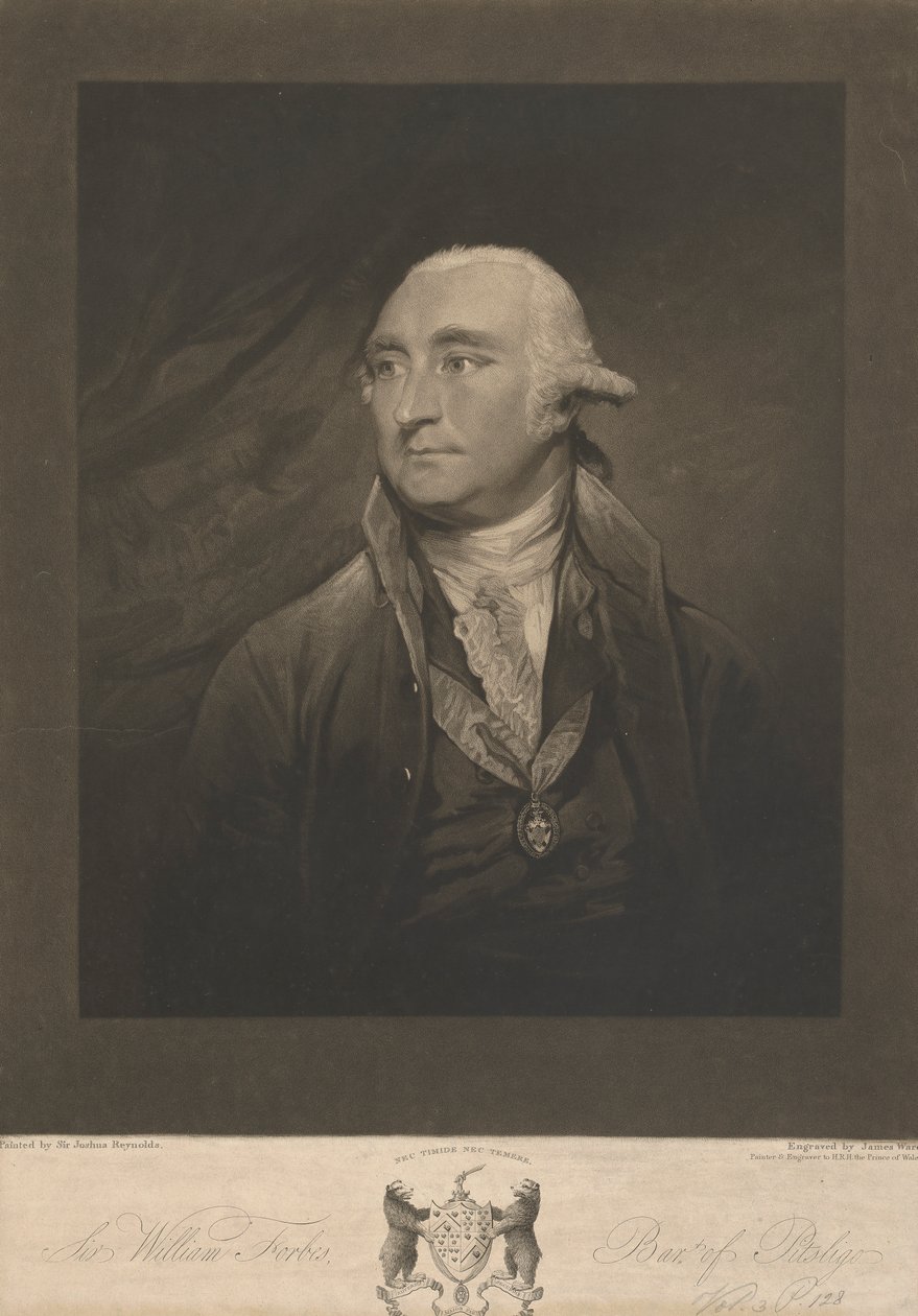 Sir William Forbes, 6:e baronet av Monymusk och Pitsligo av James Ward