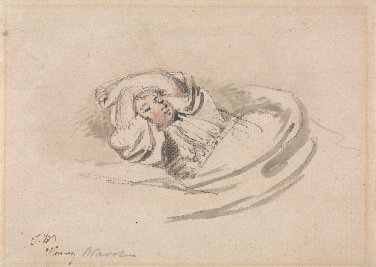 Konstnärens son, Henry, sover av James Ward