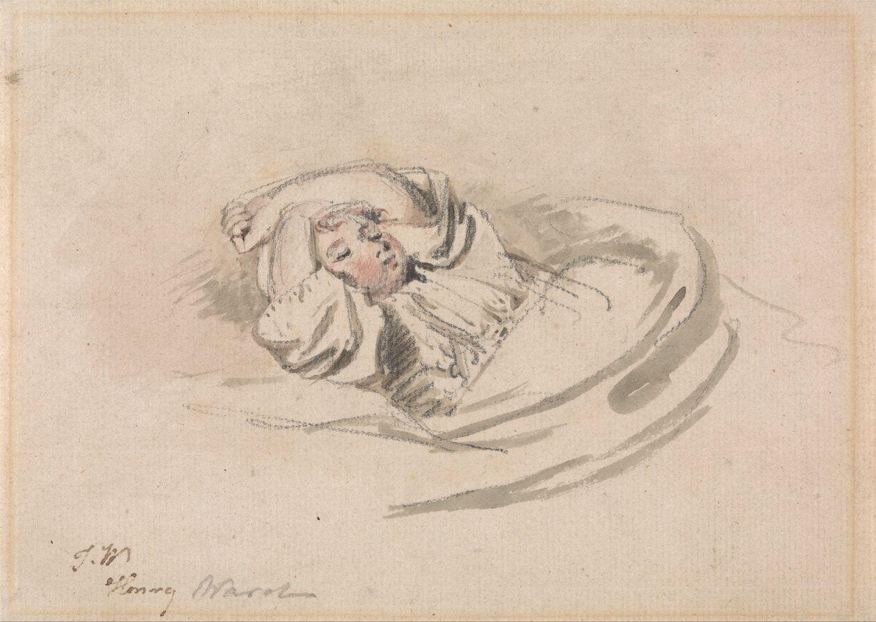 Konstnärens son, Henry, sover av James Ward