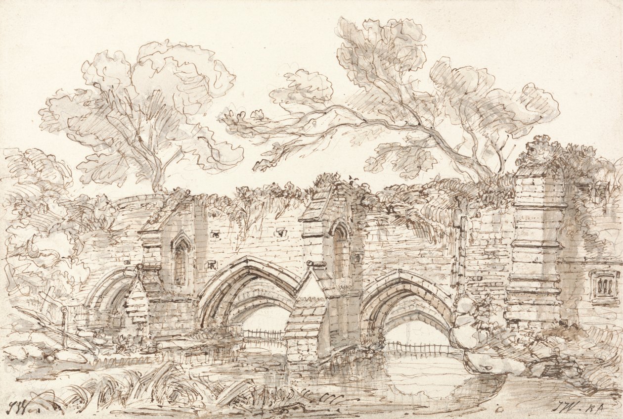 Den gamla dubbelbron, Bury St. Edmunds av James Ward