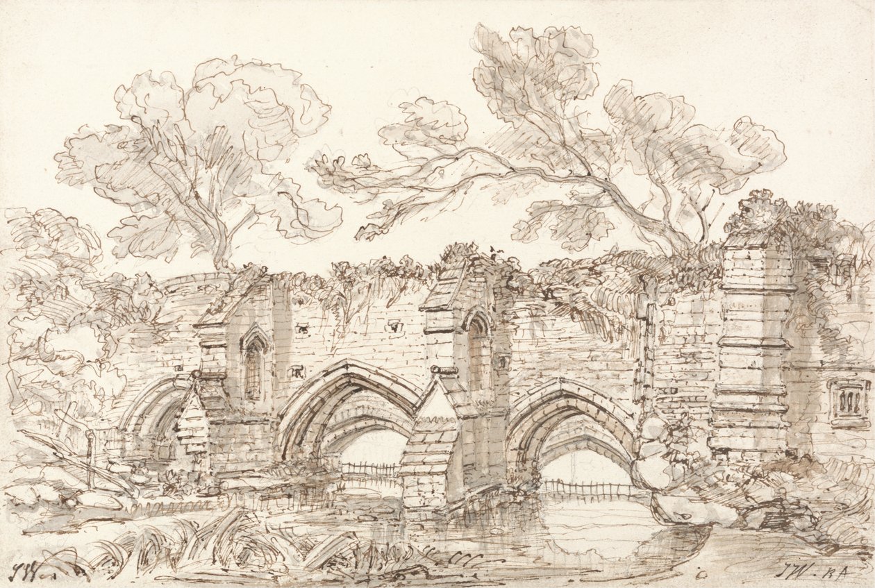 Den gamla dubbelbron, Bury St. Edmunds av James Ward