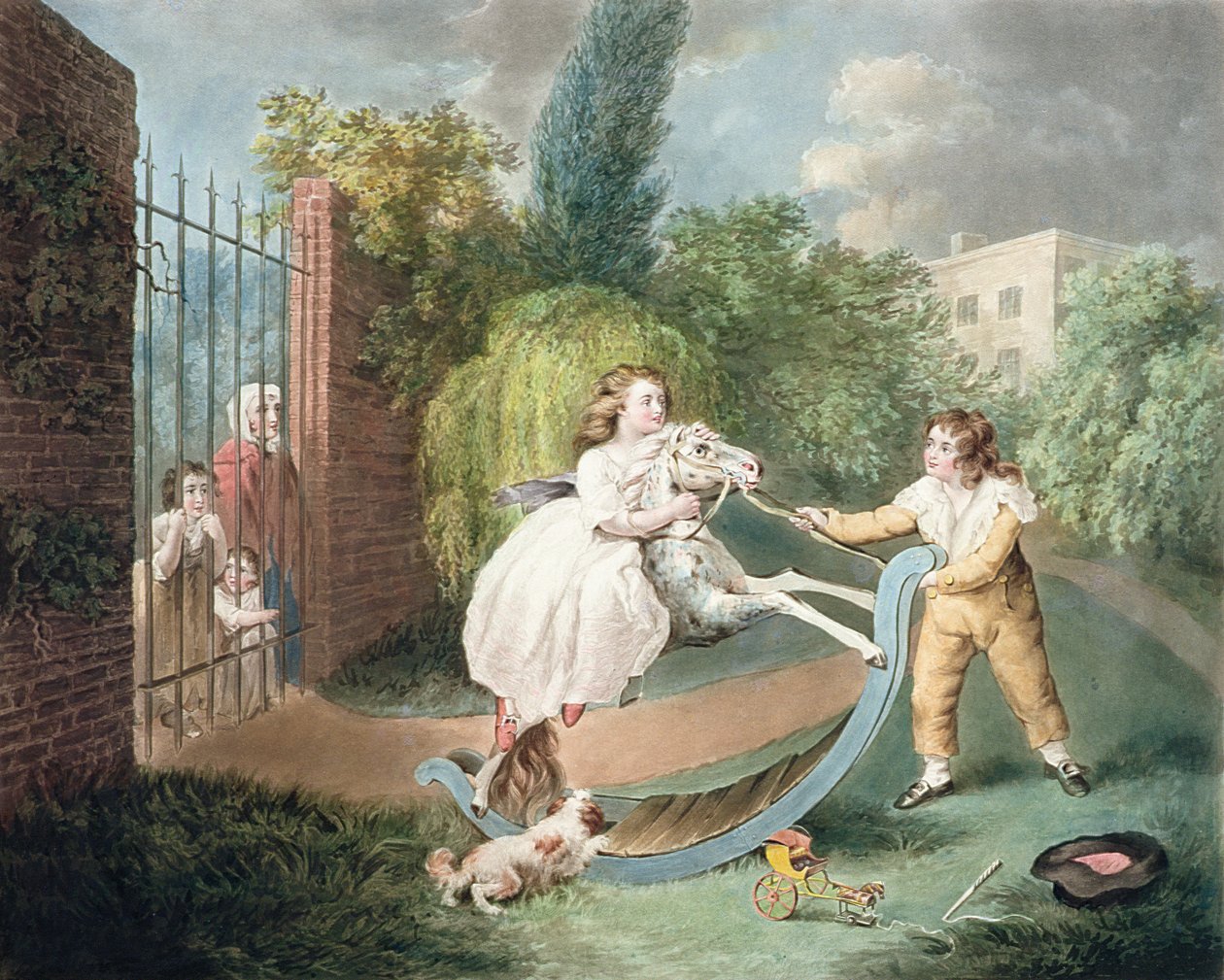 The Rocking Horse, ca 1793 (mezzotint) av James Ward