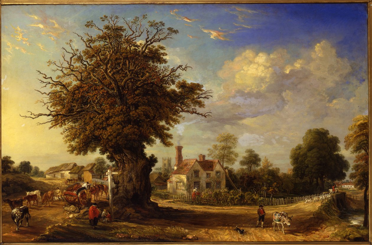 Yeldham Oak i Great Yeldham, Essex, 1833 av James Ward