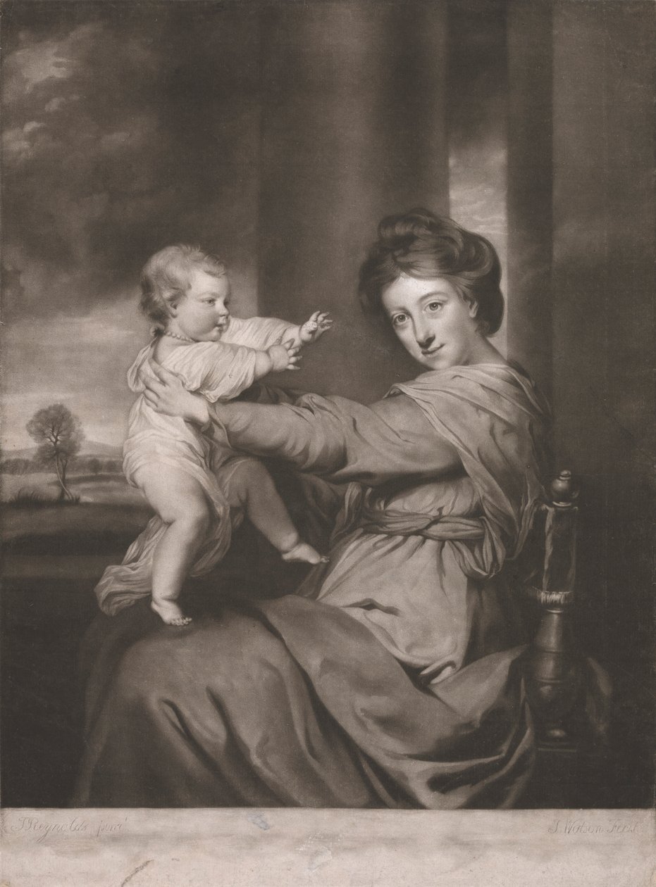 Caroline Duchess of Marlborough med Lady Caroline Spencer Hennes dotter av James Watson