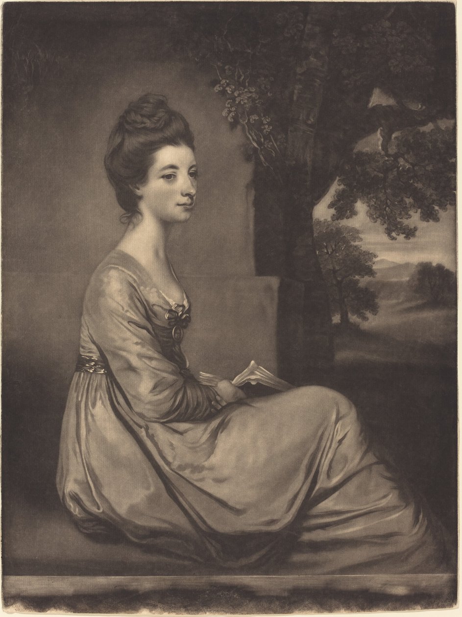 Jemima grevinna Cornwallis av James Watson after Sir Joshua Reynolds