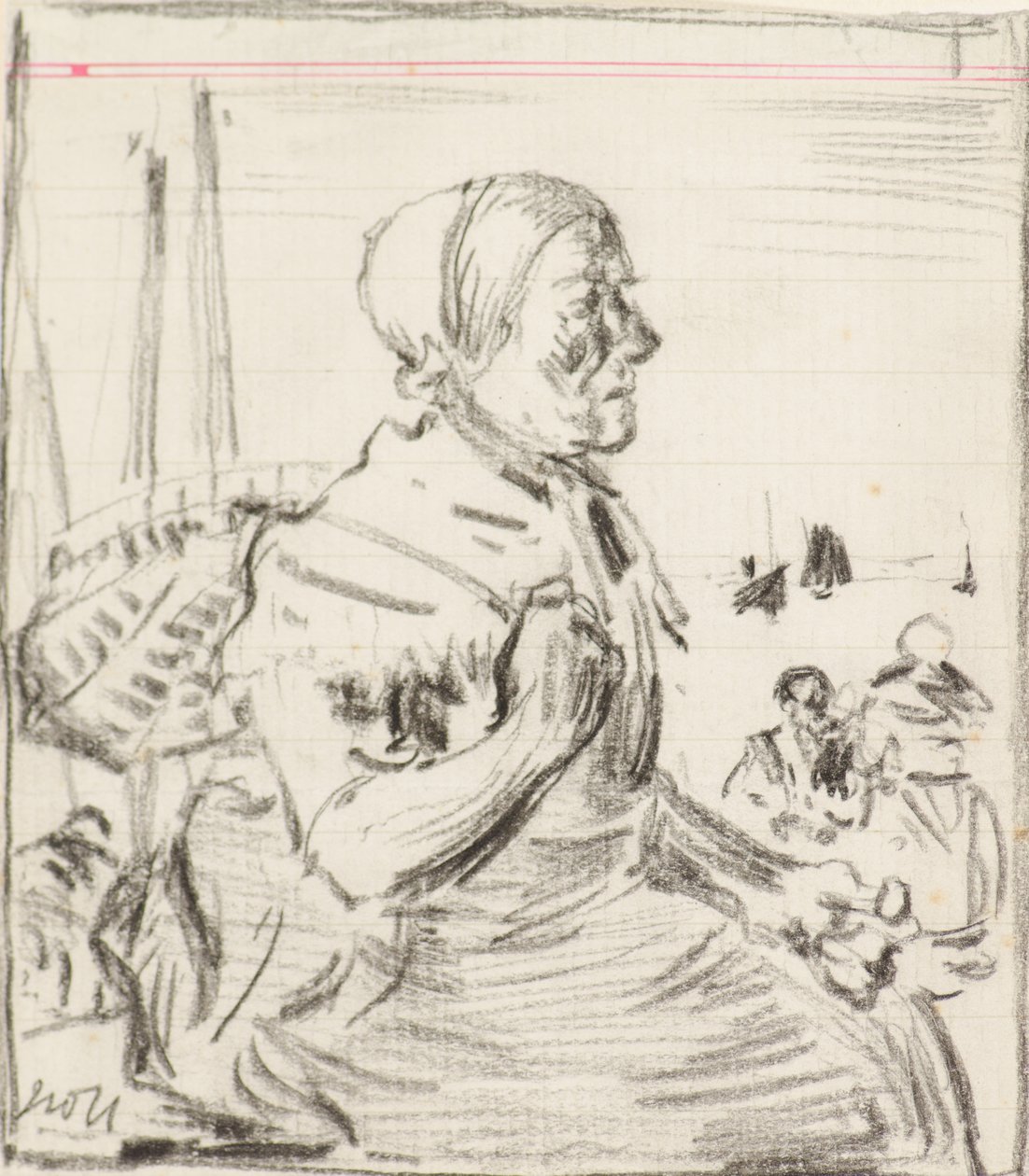 Studera [Fisherwoman] (kol) av James Watterston Herald