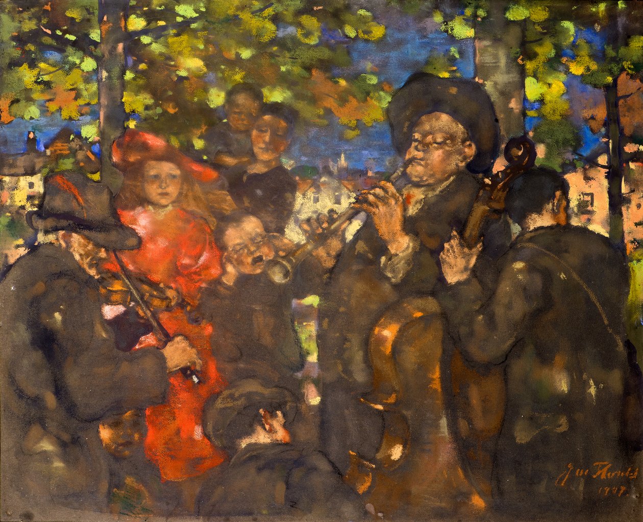 The Musicians (eller The Minstrels) av James Watterston Herald