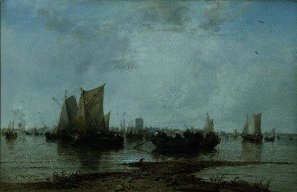 Dordrecht (olja på duk) av James Webb
