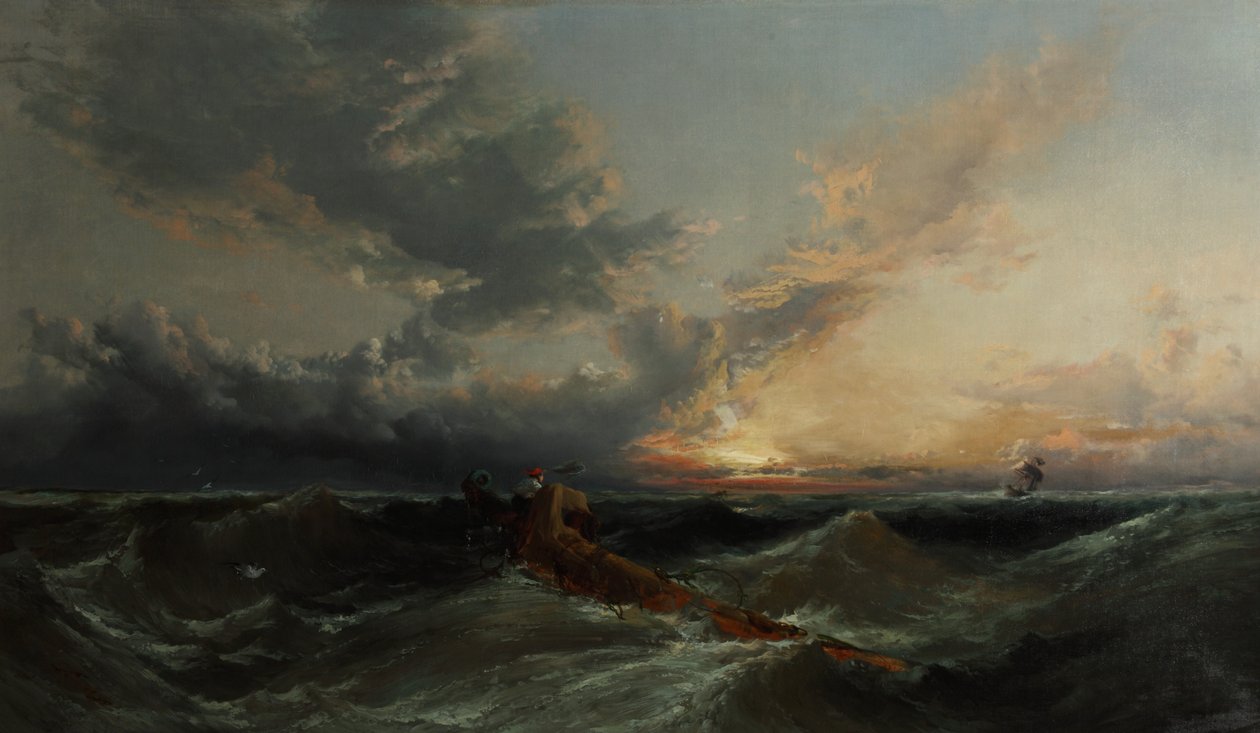 The Signal, ca 1860 (olja på duk) av James Webb