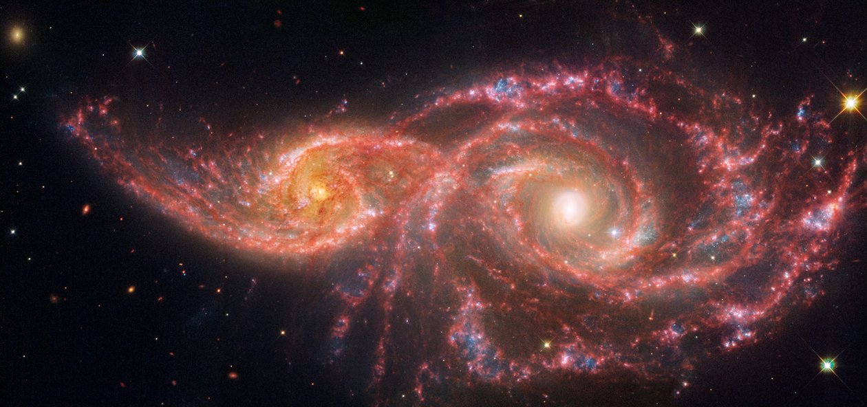Hubble undersöker galaxpar av James Webb Space Telescope (NASA)
