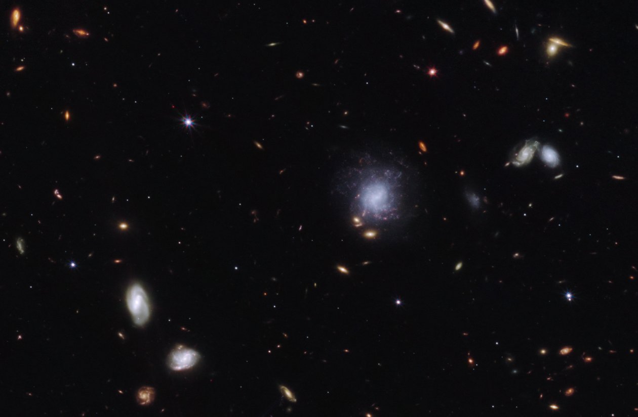 Kilonova och Host Galaxy av James Webb Space Telescope (NASA)