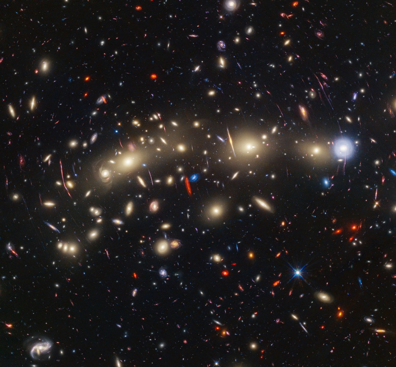MACS 0416 (Hubble ACS och WFC3 + Webb NIRCam Image) av James Webb Space Telescope (NASA)