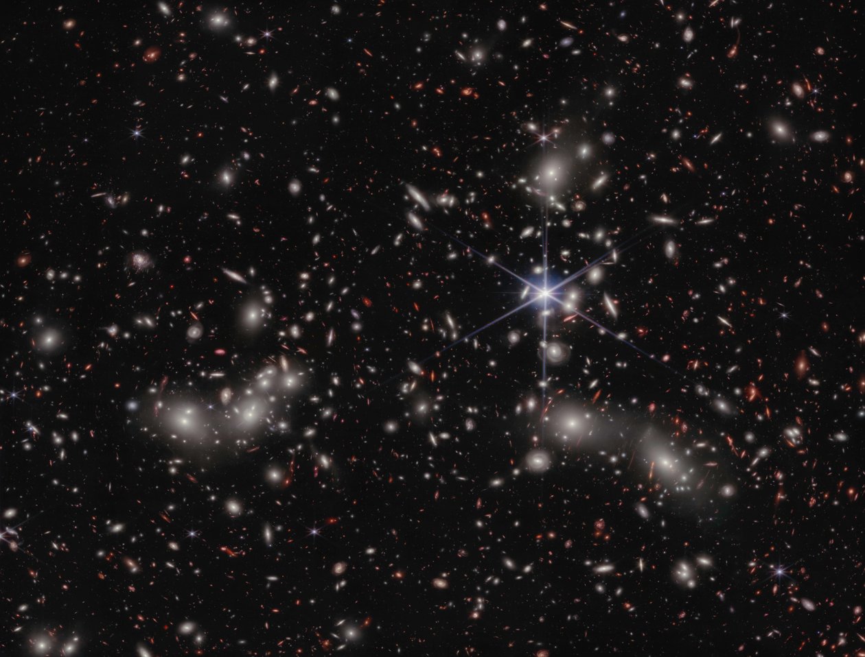 Pandoras Cluster (NIRCam Image) av James Webb Space Telescope (NASA)
