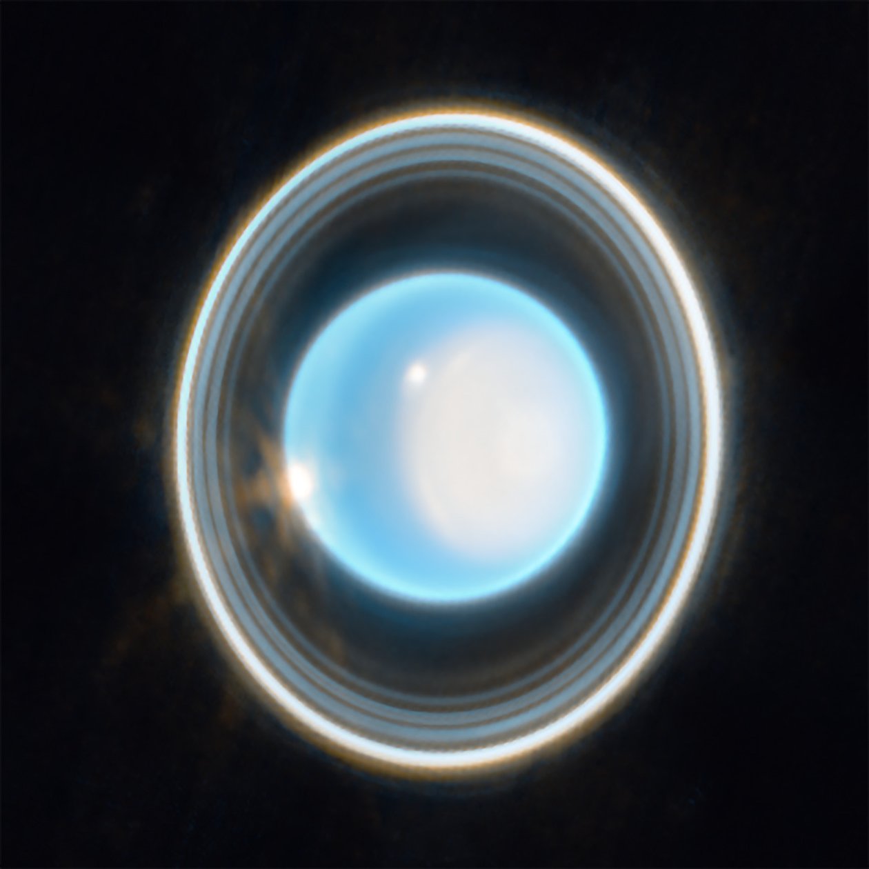Uranus (NIRCam-bild) av James Webb Space Telescope (NASA)