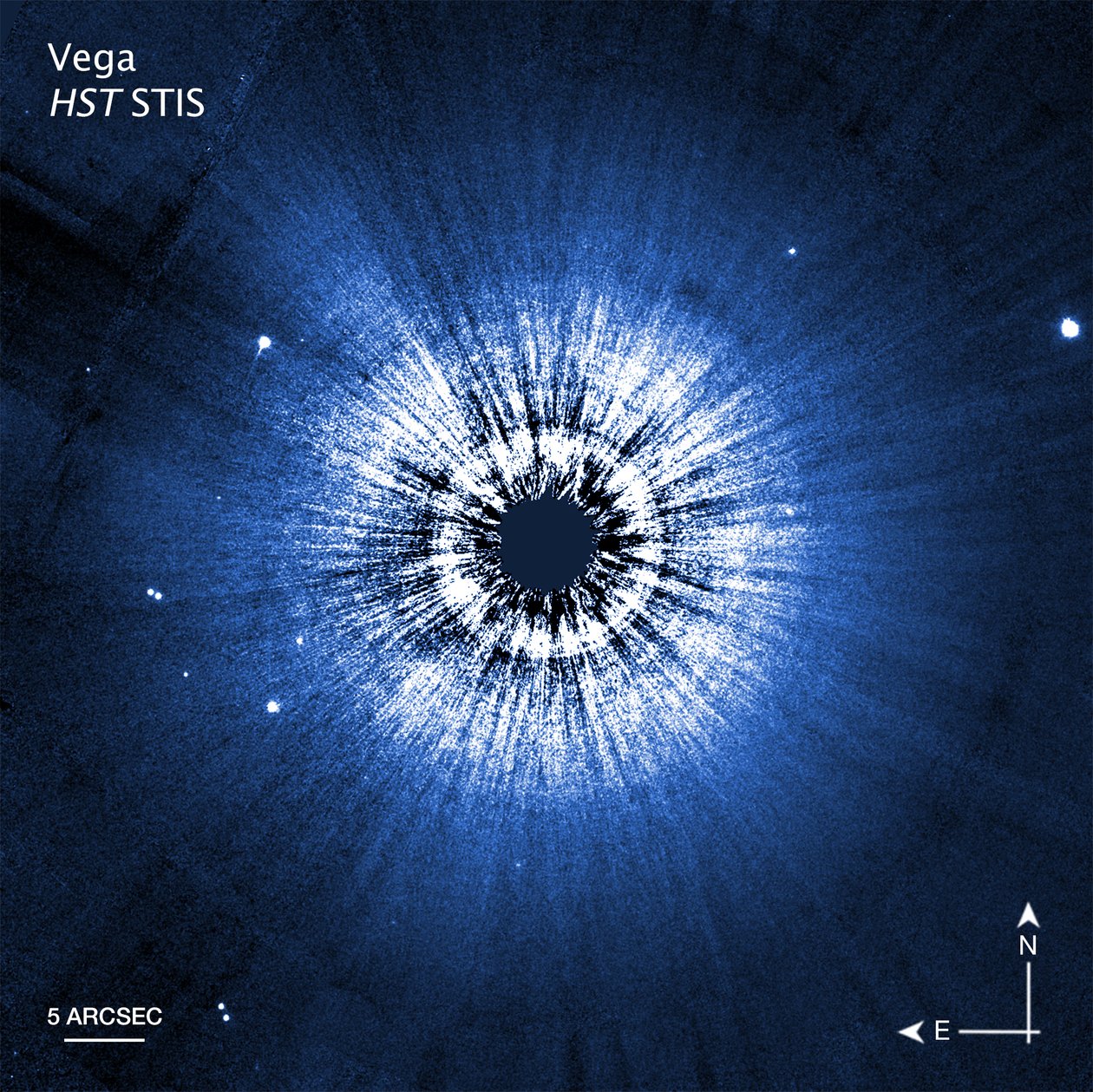 Bild från Vega Hubble Compass av James Webb Space Telescope (NASA)