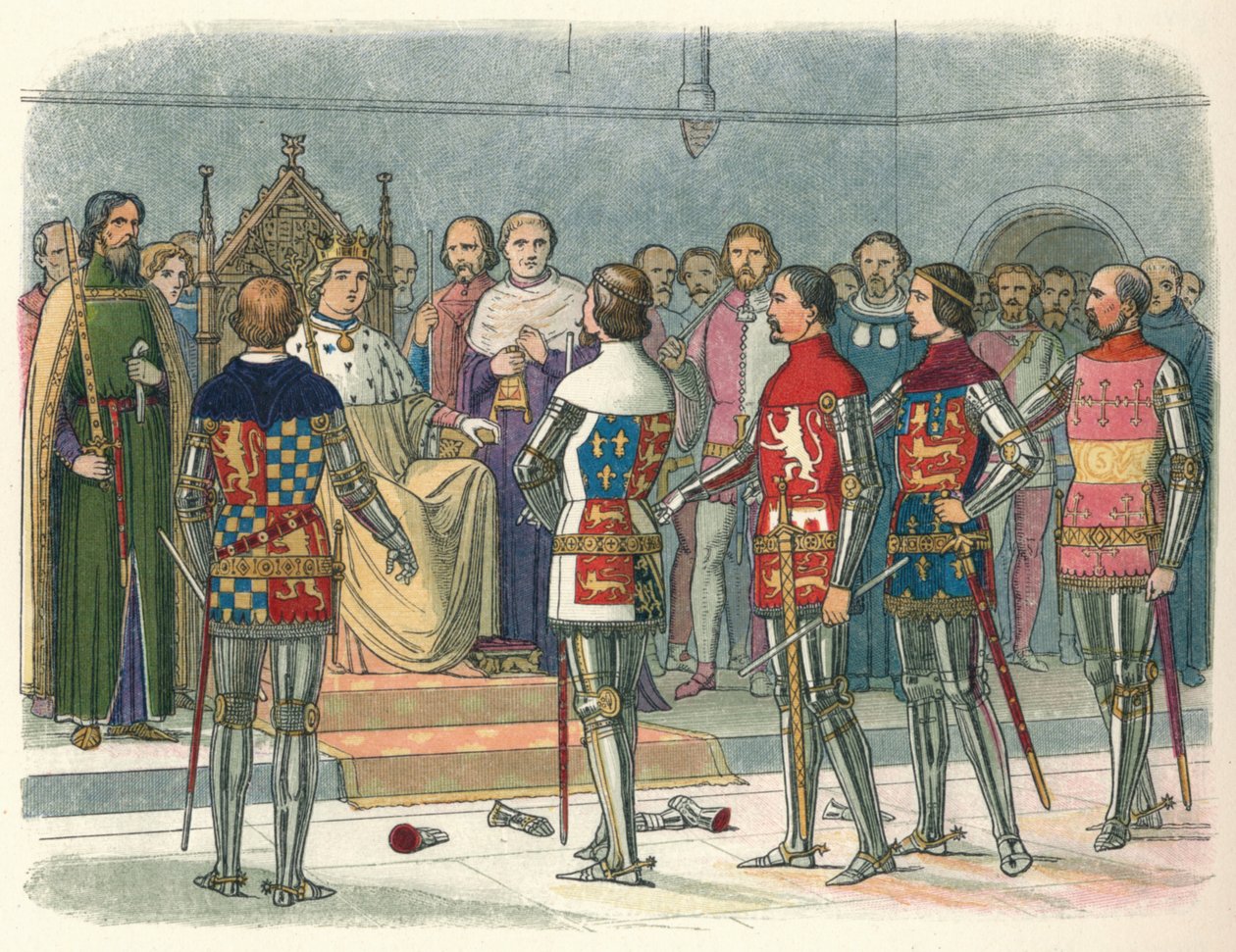 Arundel, Gloucester, Nottingham, Derby och Warwick, före kungen, 1387 1864 av James William Edmund Doyle