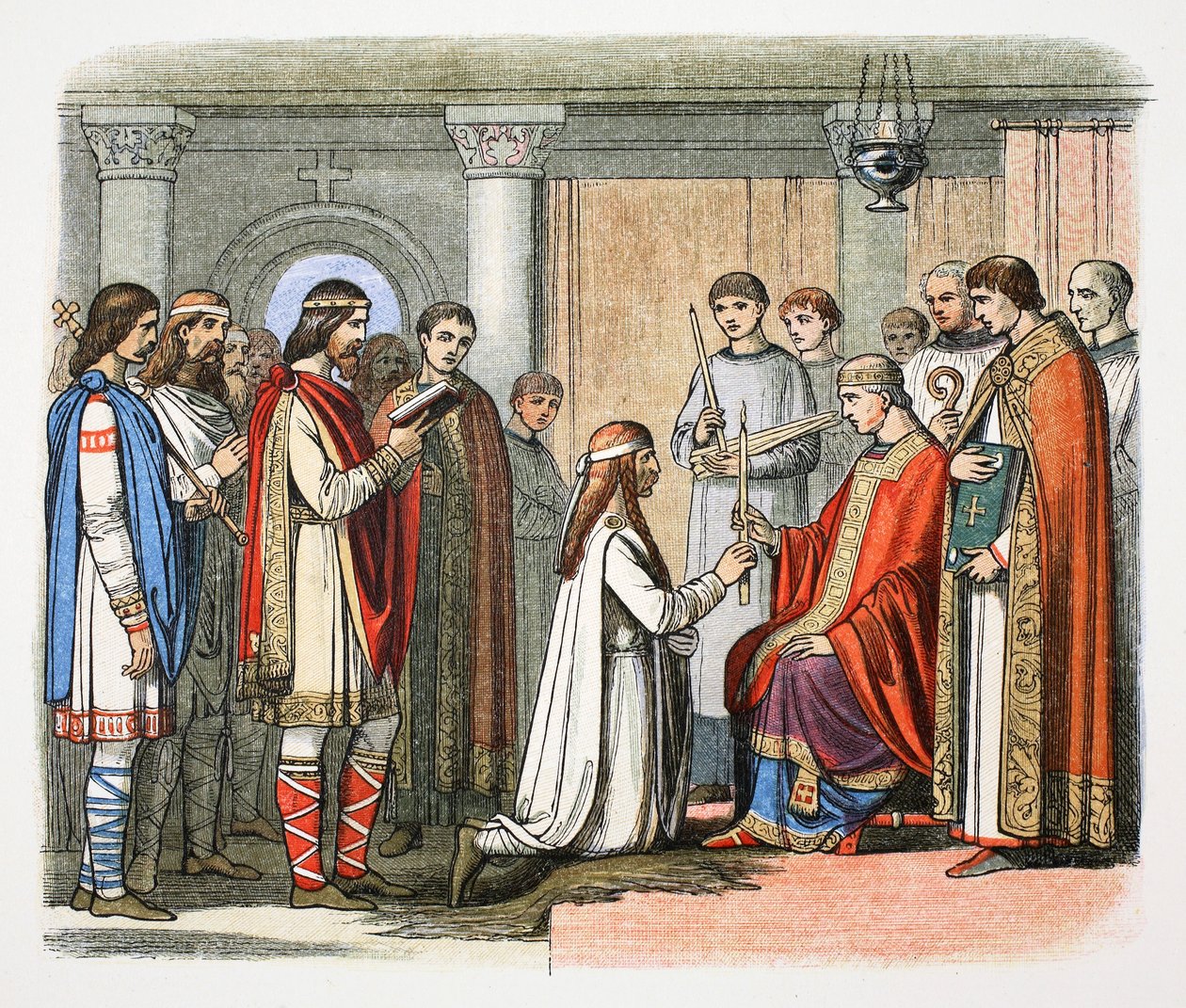 Dop av kung Guthrum, 878 1864 av James William Edmund Doyle
