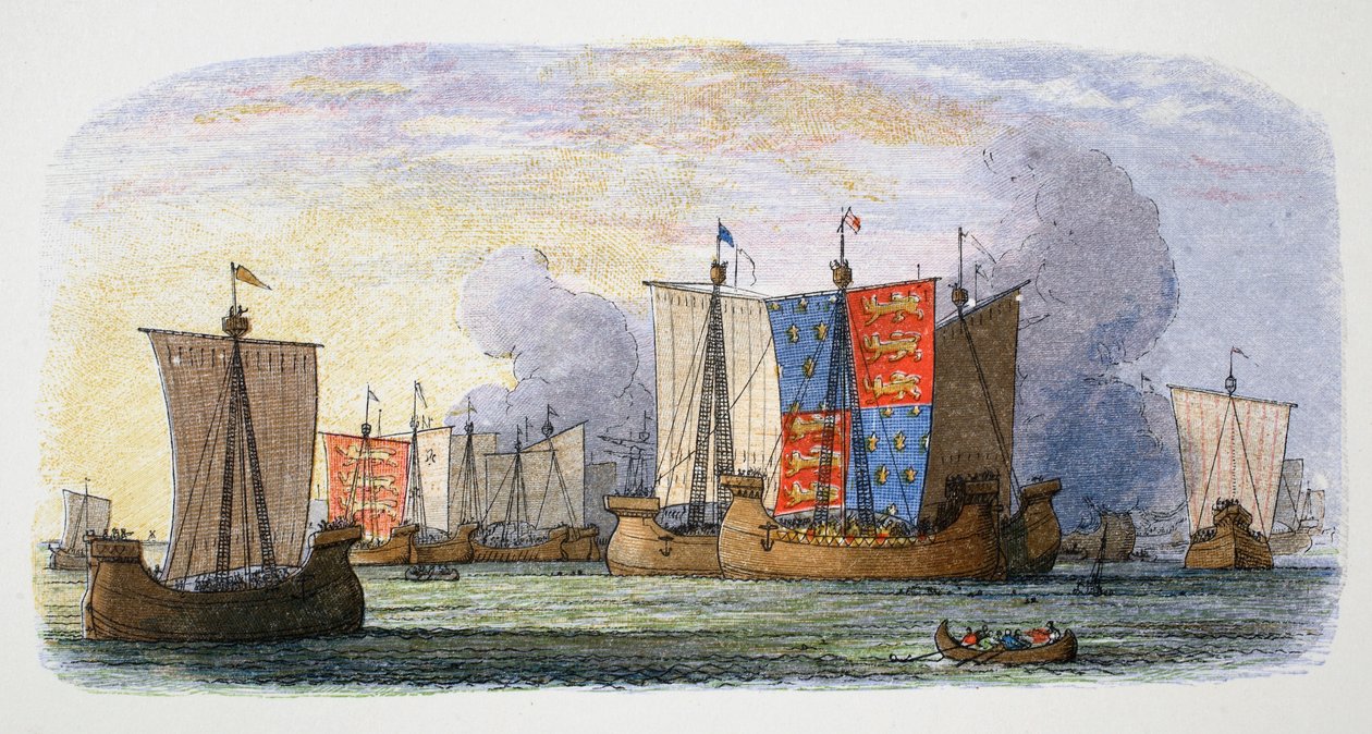 Slaget vid Sluys, 1340. av James William Edmund Doyle
