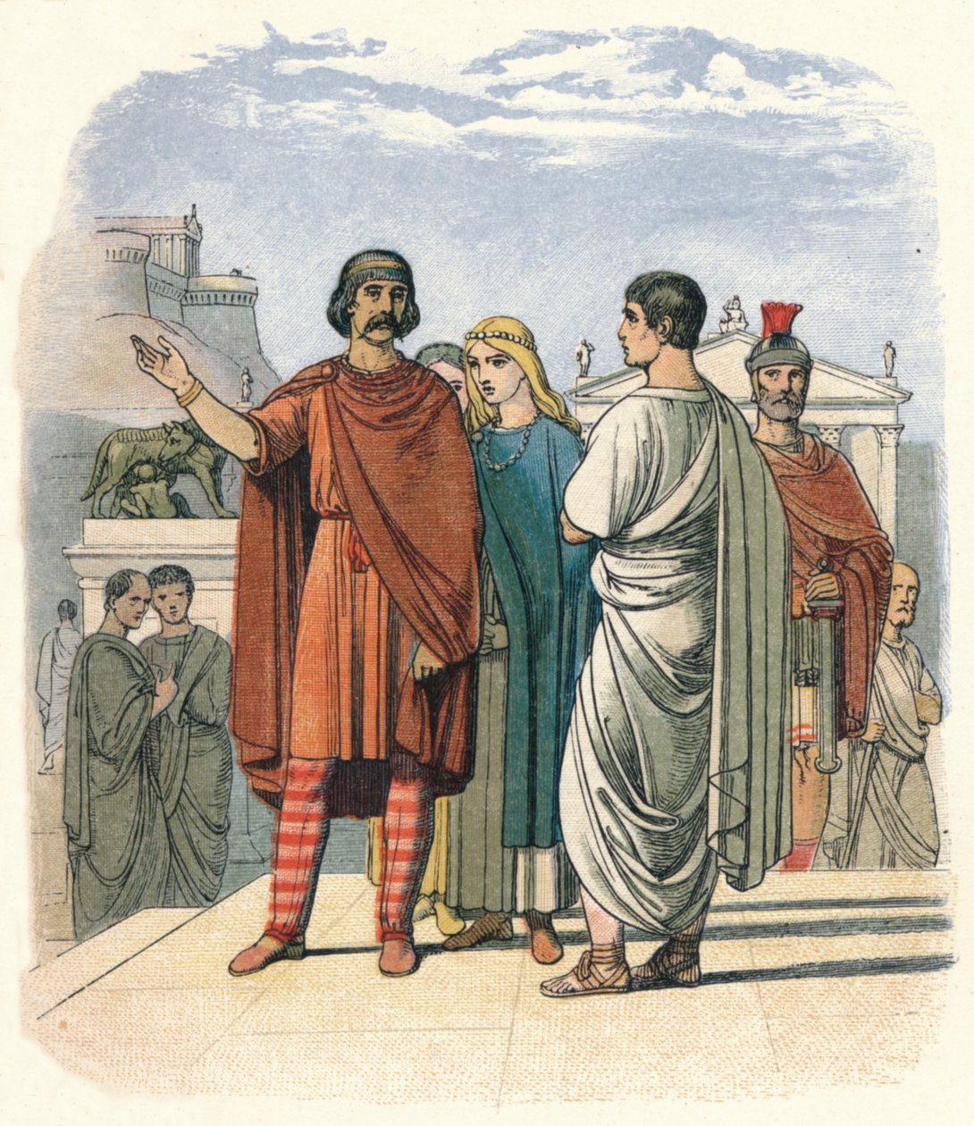 Caractacus i Rom. 52 e.Kr., 1864. av James William Edmund Doyle