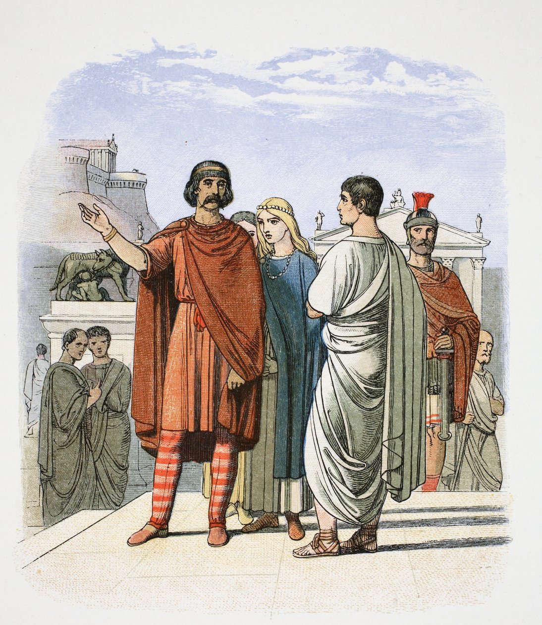 Caractacus i Rom, 52 1864. av James William Edmund Doyle