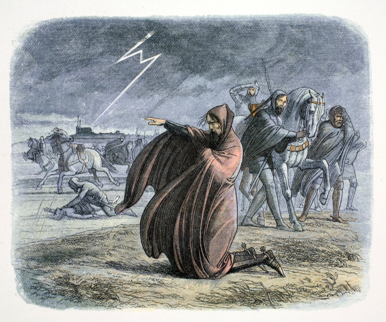 Edvard III av England lovar att han kommer att sluta fred, 1360 1864 av James William Edmund Doyle
