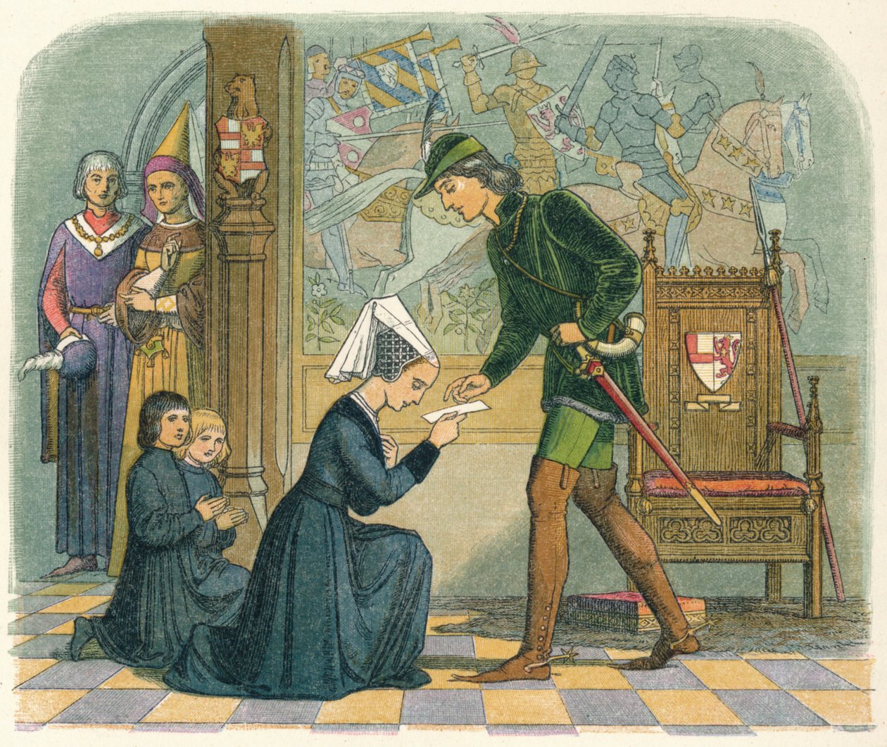 Edward IV och Lady Elizabeth Grey, 1464 1864 av James William Edmund Doyle