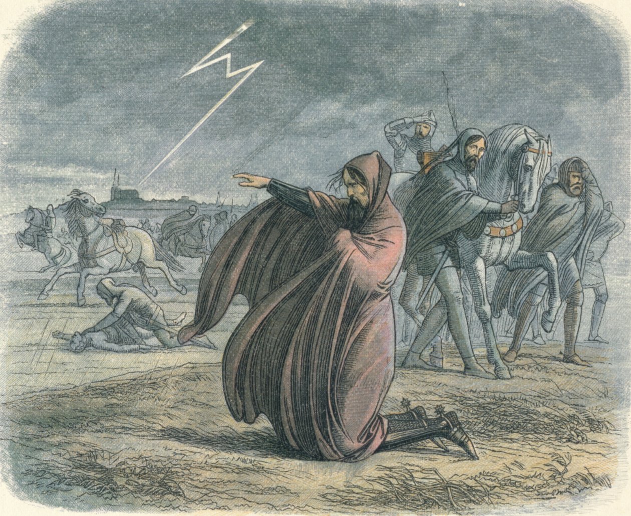 Edward lovar att han kommer att sluta fred, 1360 1864 av James William Edmund Doyle