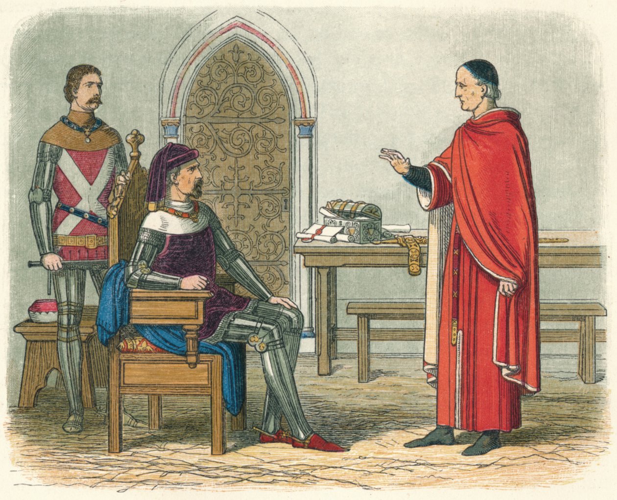 Gascoigne vägrar att döma en prelat eller kamrat, 1405 1864 av James William Edmund Doyle