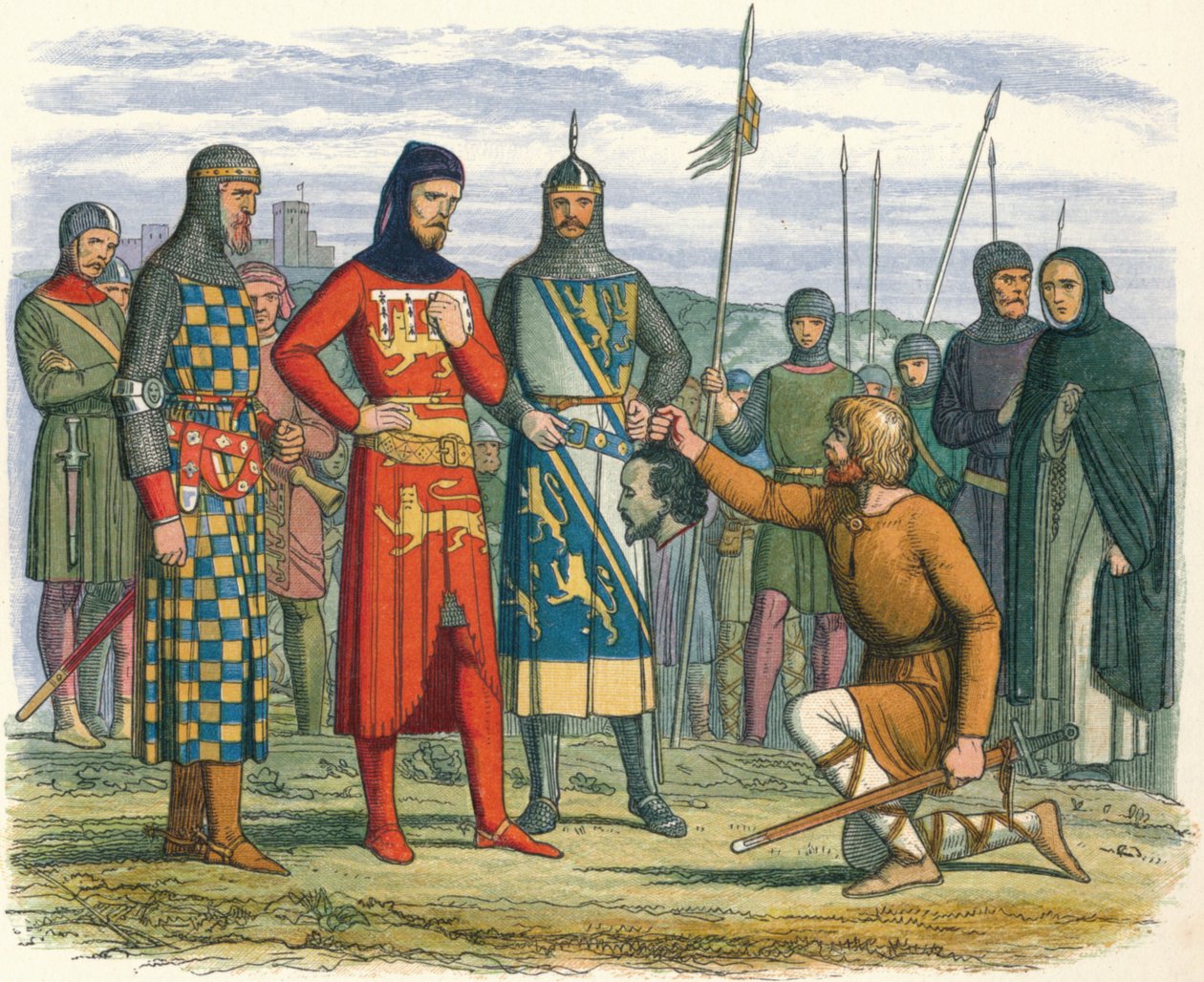 Gavestons huvud visas för earlen av Lancaster, 1312 1864 av James William Edmund Doyle