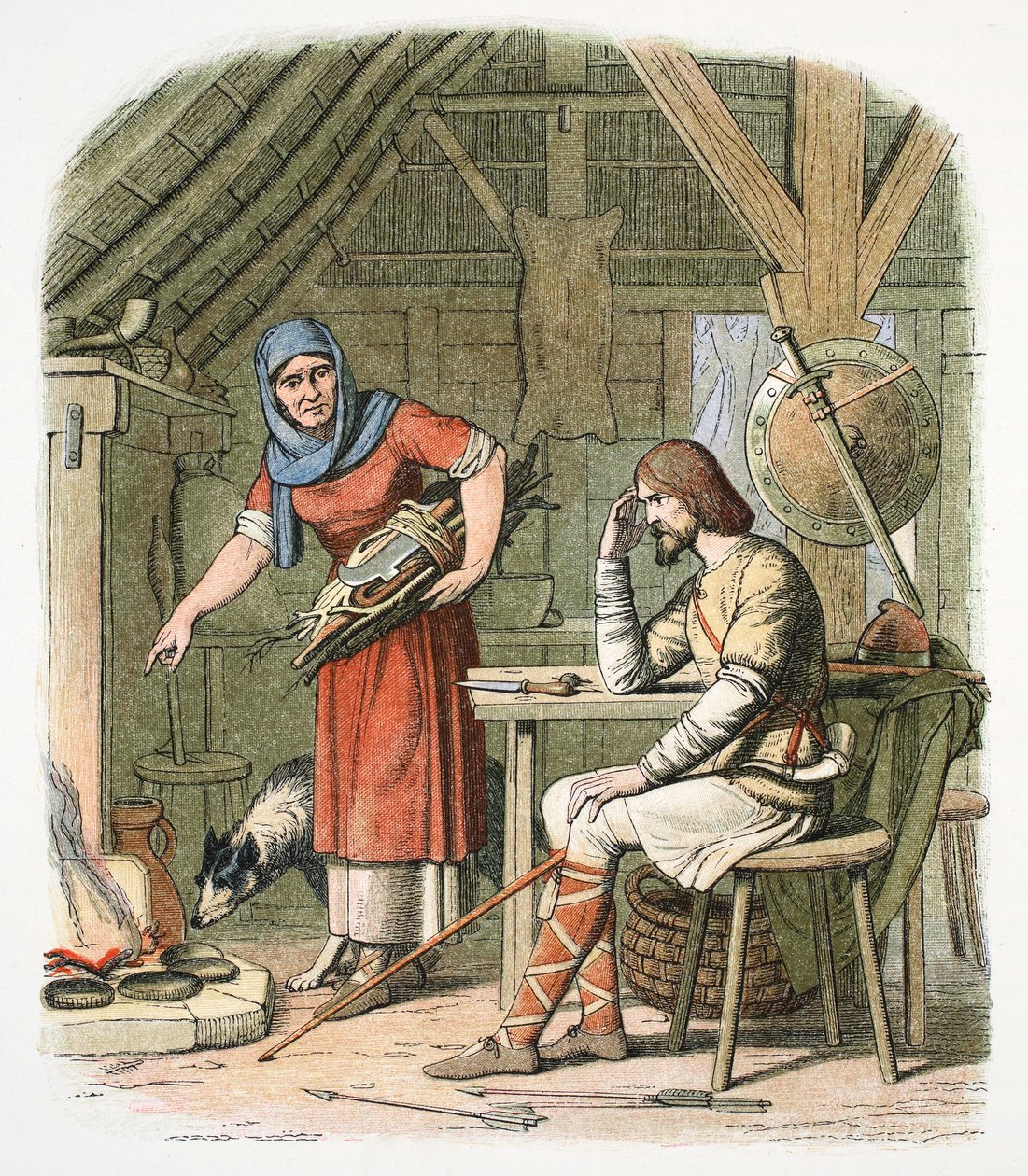 Kung Alfred i nöjesstugan c878 1864 av James William Edmund Doyle