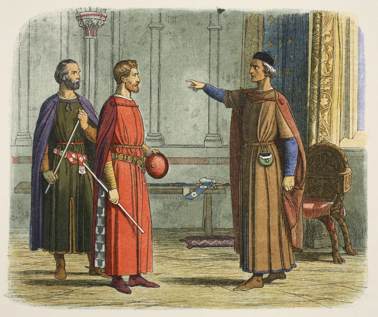 Kung Edward I hotar Lord Marshal av James William Edmund Doyle