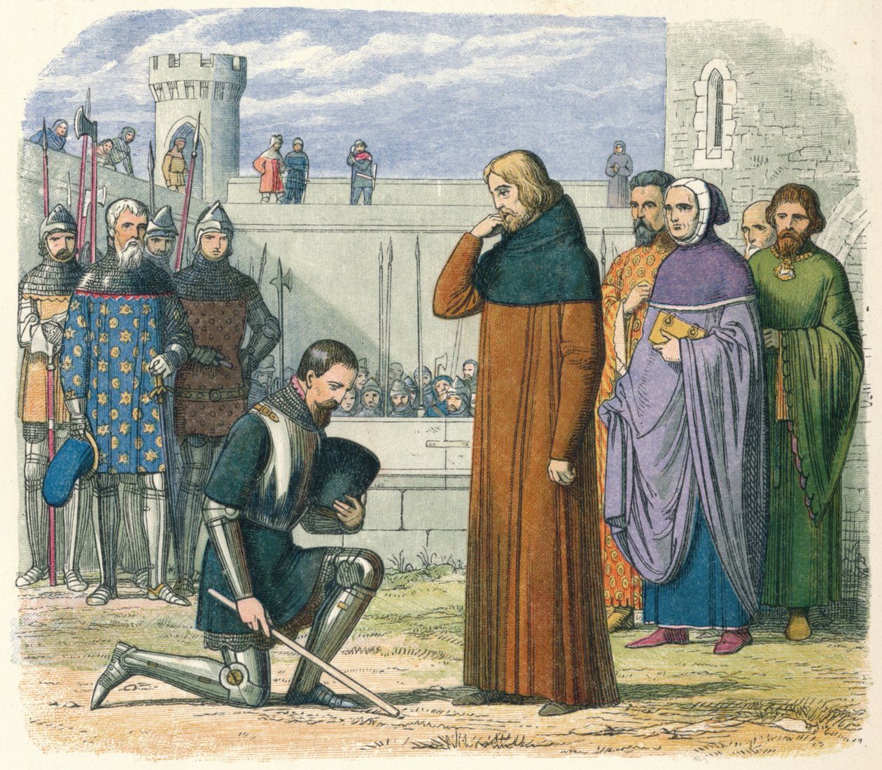 Richard och Henrys möte, 1399 1864. av James William Edmund Doyle