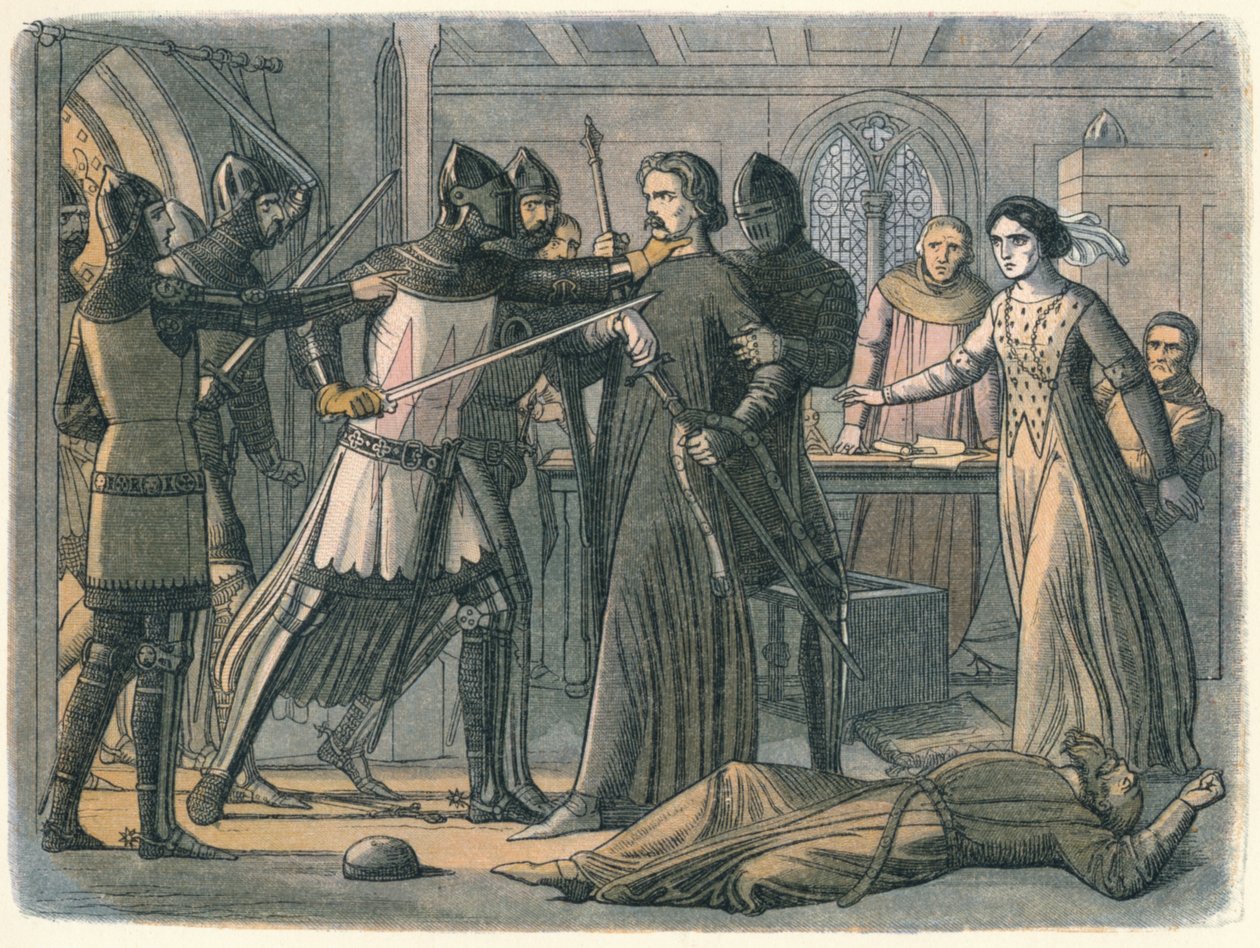 Mortimer greps av kungen, 1325 1864 av James William Edmund Doyle