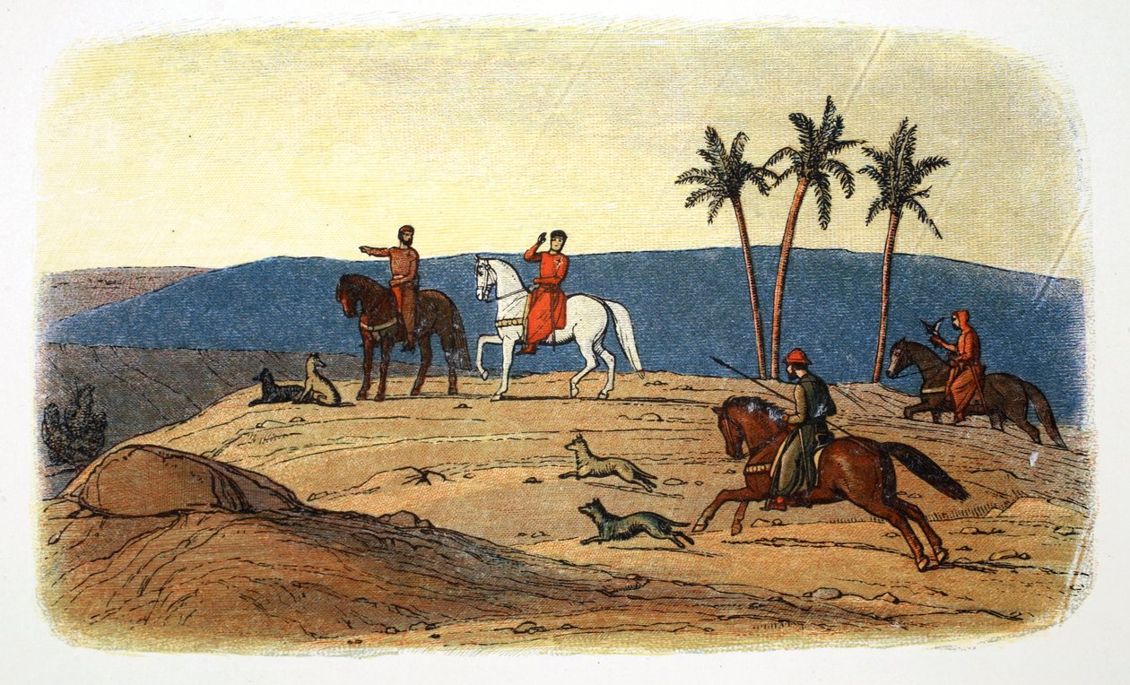 Richard I av England vägrar att se på Jerusalem, efter att ha misslyckats med att erövra det, 1192 1864 av James William Edmund Doyle