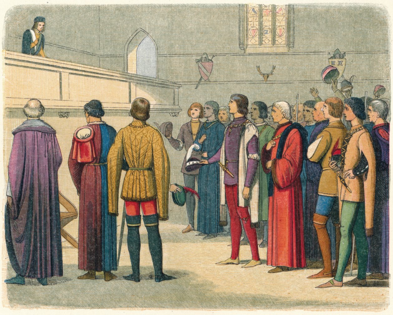 Richard bjöd in att anta kronan, 1483 1864 av James William Edmund Doyle