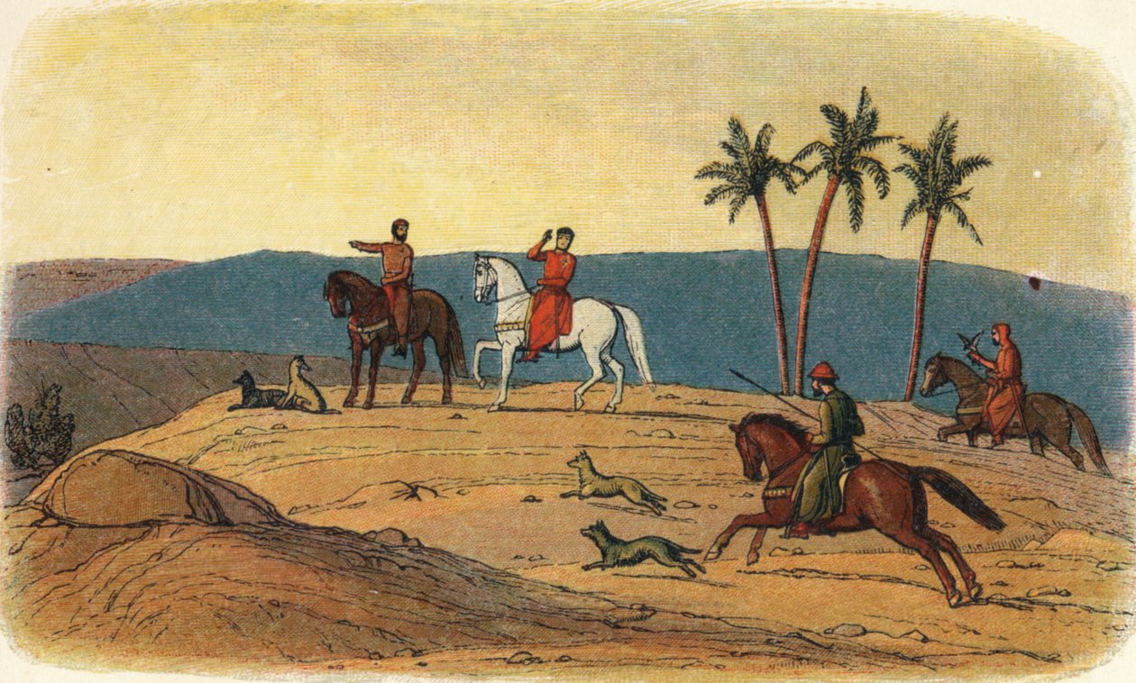 Richard vägrar att se på den heliga staden, 1192 1864 av James William Edmund Doyle