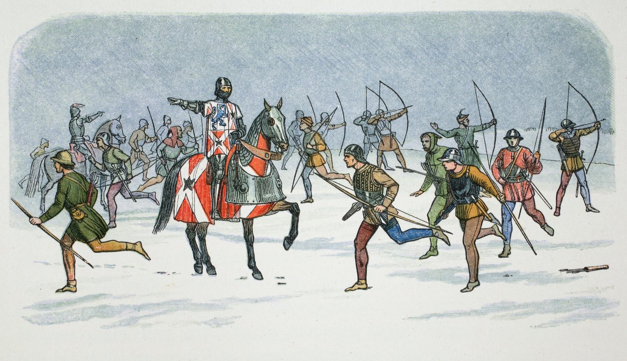 Lord Fauconbergs strategi vid slaget vid Towton, Yorkshire, 1461 1864. av James William Edmund Doyle