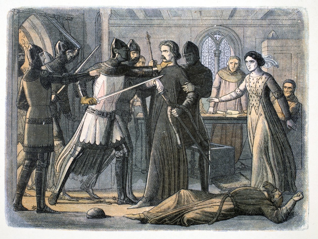 Gripandet av Sir Roger Mortimer, Nottingham Castle, 1330 1864 av James William Edmund Doyle