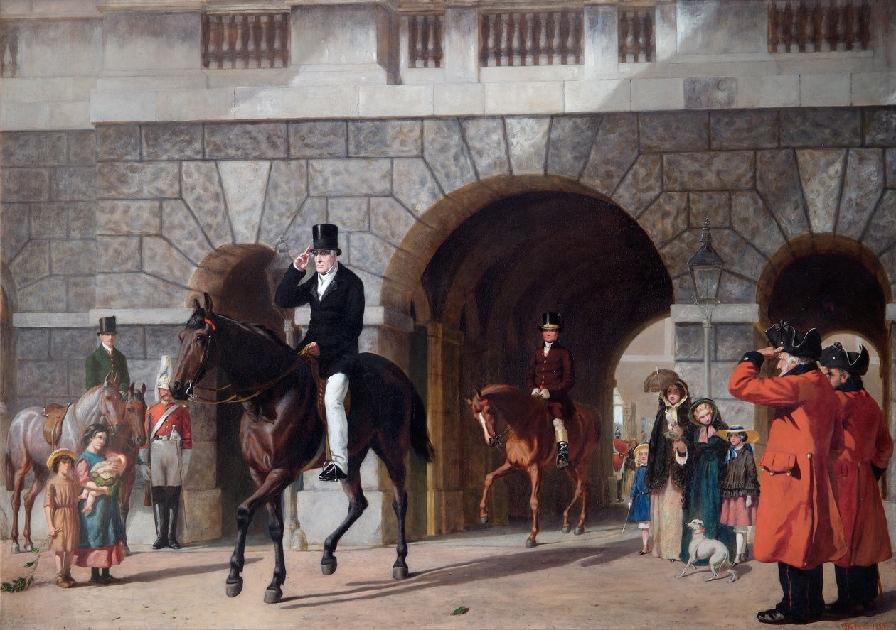 "Hans sista återkomst från plikten", 1853. av James William Glass