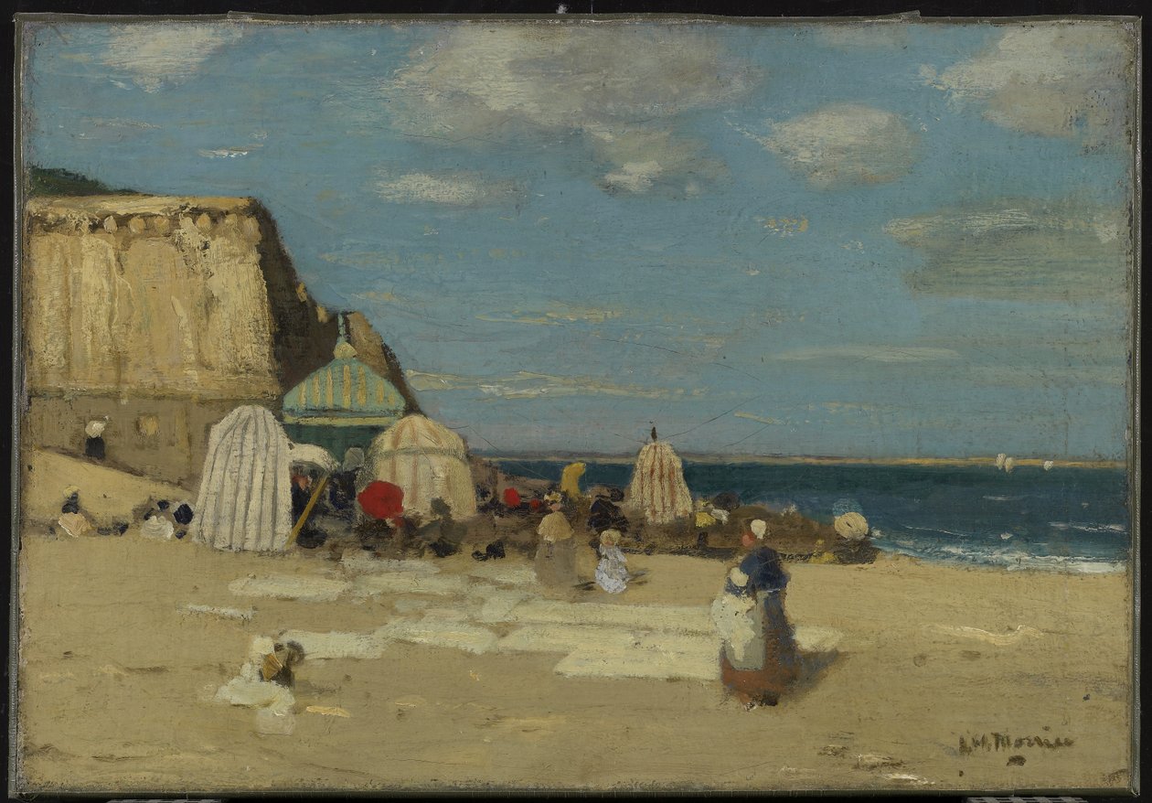 The Beach, St. Malo, ca 1900 av James Wilson Morrice