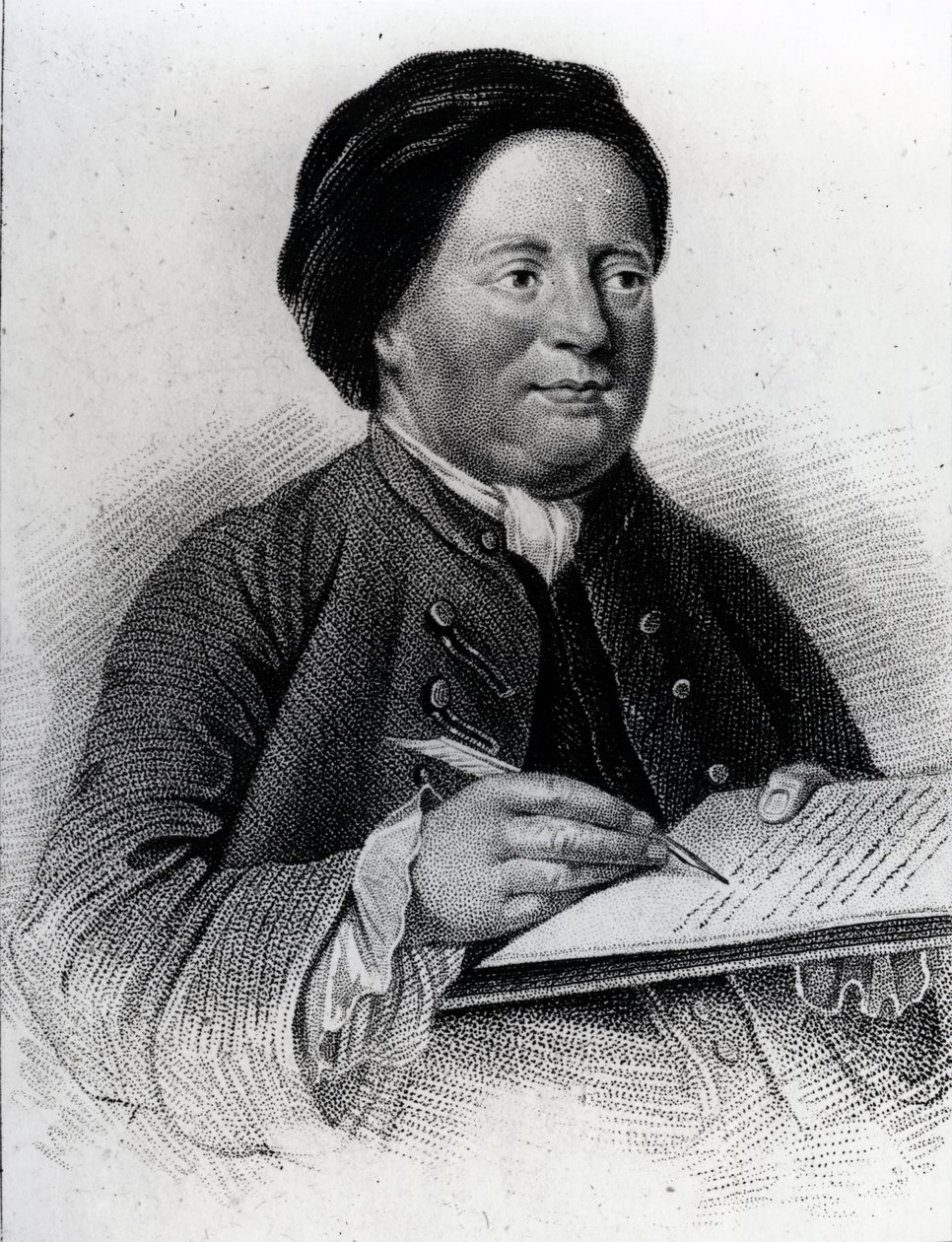 Samuel Richardson (1689-1761) av James, the Elder Hopwood