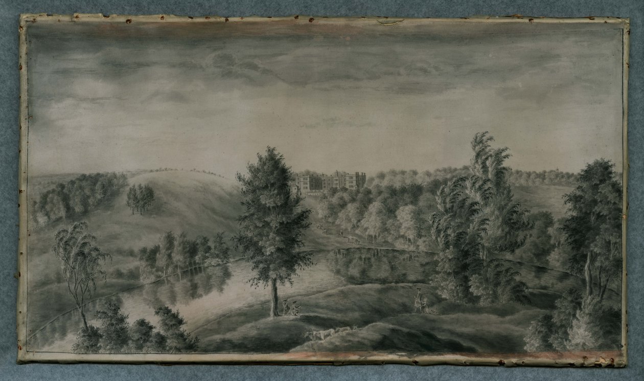 Utsikt över Temple Newsam House, från öst av James the Younger Lambert