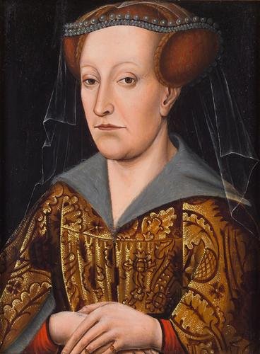 Portrait of Jacobäa von Bayern  av Jan van Eyck