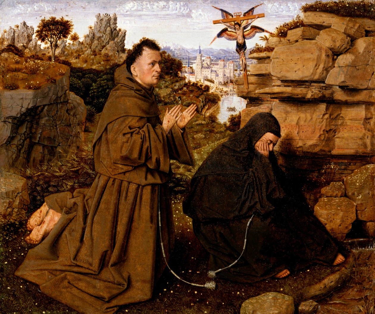 Saint Francis of Assisi Receiving the Stigmata av Jan van Eyck