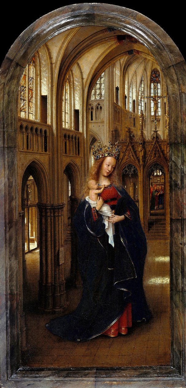 Madonnan i kyrkan av Jan van Eyck
