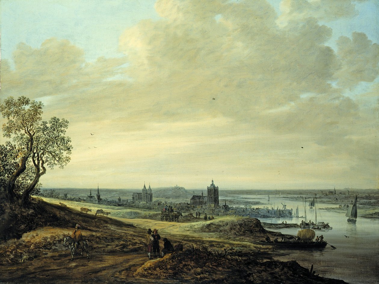 Panorama Landscape with a View of Arnheim av Jan Josephsz van Goyen