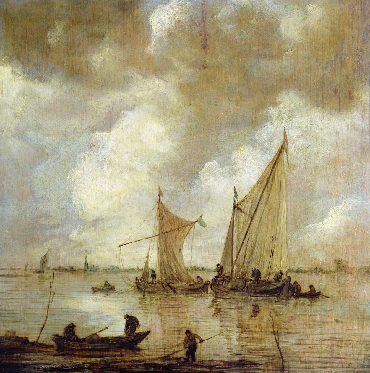 Stormigt havslandskap, 1655 av Jan Josephsz van Goyen