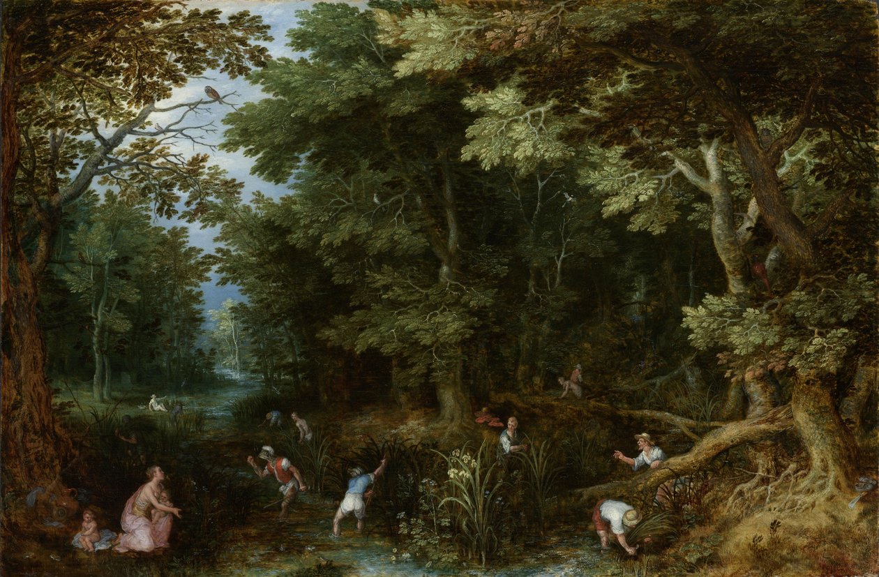 Latona en de Lycische boeren av Jan the Elder Brueghel