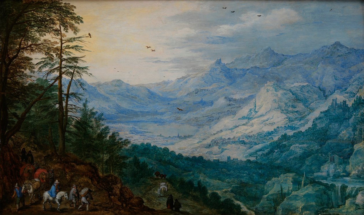 Rocky Landscape  av Jan the Elder Brueghel